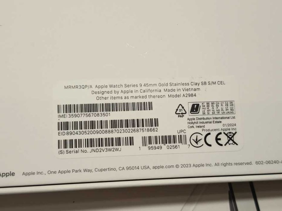 Apple Watch Series 9 45mm A2984 Gold Stainless Sk