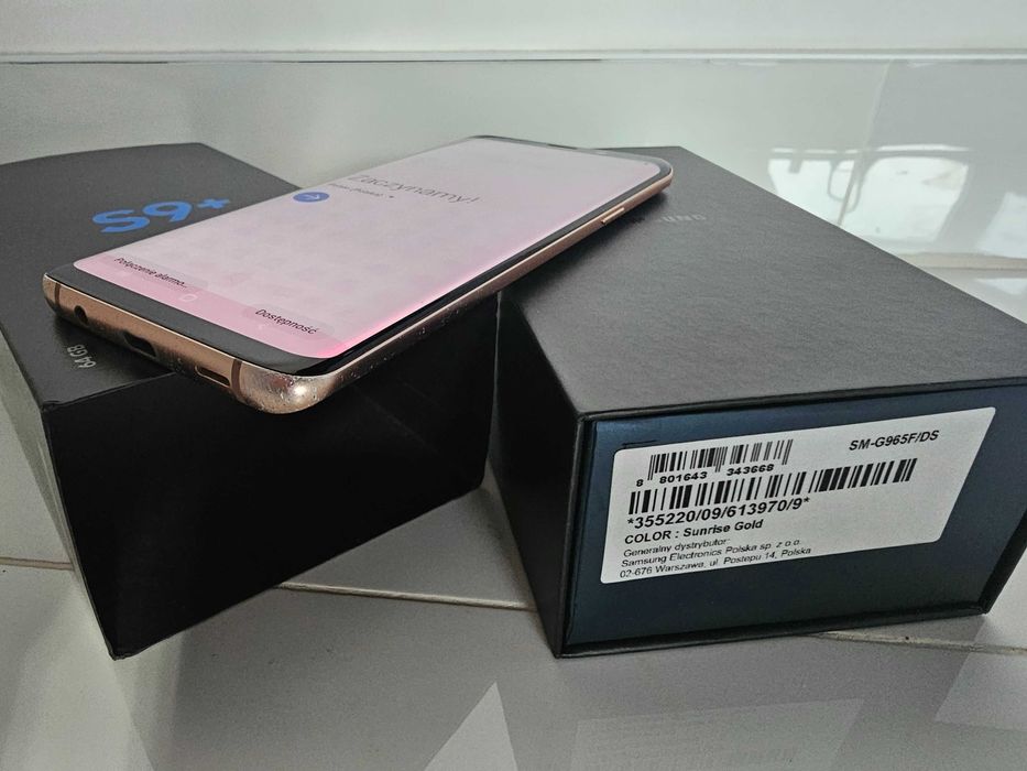 Telefon Smartfon Samsung Galaxy S9+ SM-965F Złoty 64Gb Sunrise Gold