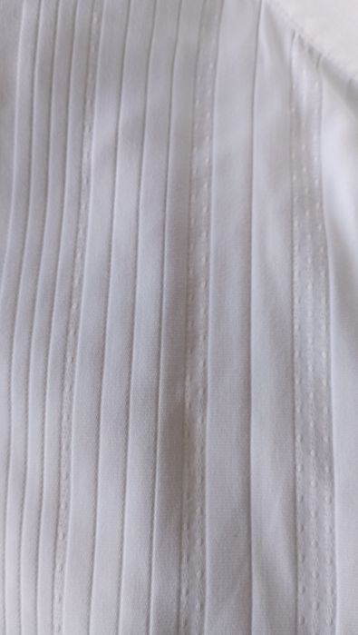 Camisa branca cerimónia Ducenti masculina tamanho M com botões de punho