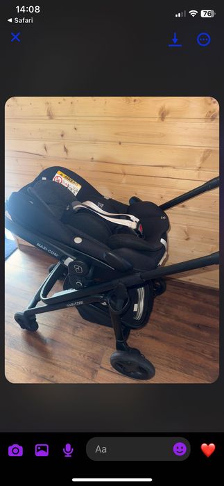 Wózek dziecięcy głęboki + nosidełko wpinane