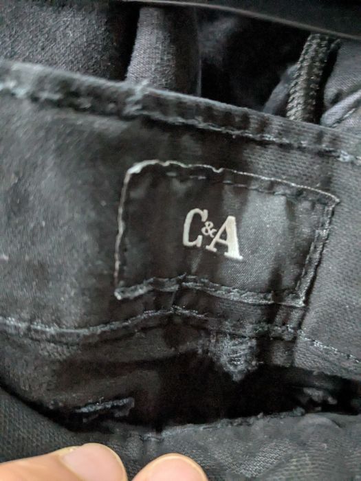 C&A czarne spodnie bojówki rozm. 38/32