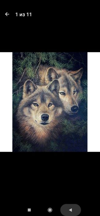 Картина. Алмазная вышивка. Готовая, ручная работа