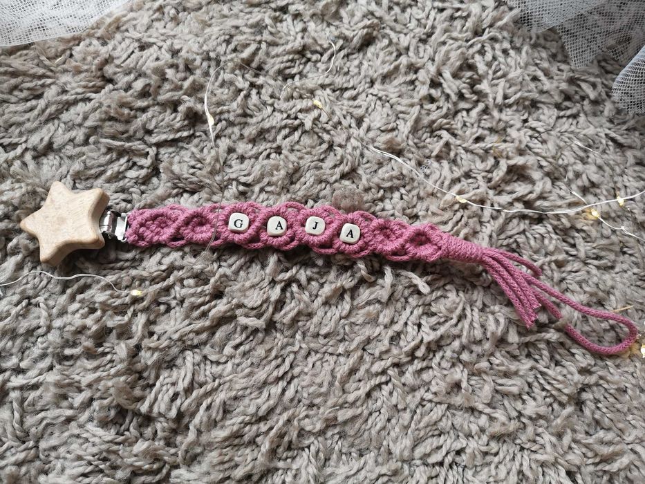 Makrama zawieszka do smoczka