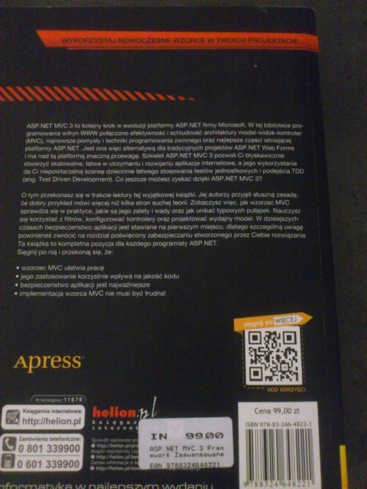 Asp. net MVC 3 Framework zaawansowane programowanie