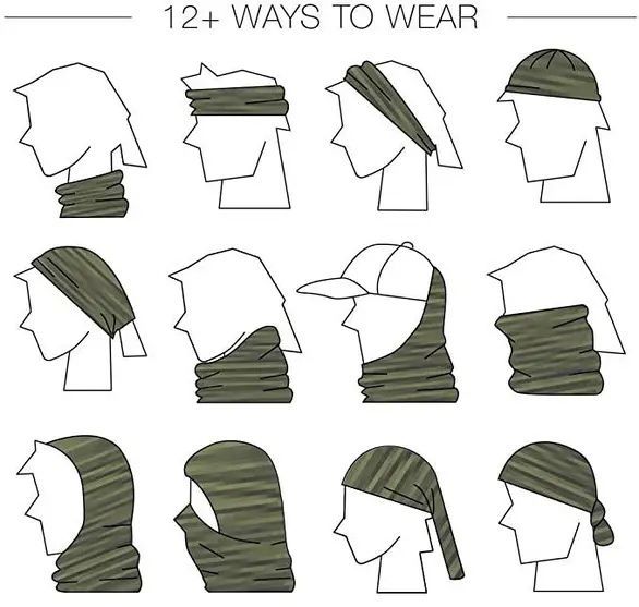 Головний убір багатофункціональний Баф  Mil-Tec військовий Німеччина