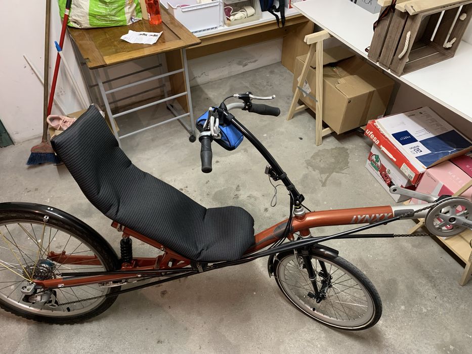 Bicicleta reclinada raro