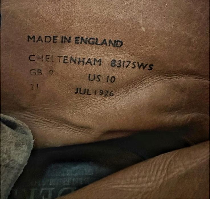 Чоловічі коричневі замшеві черевики броги Sanders Cheltenham 9 UK