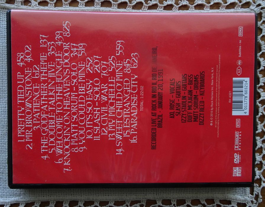 Guns N' Roses - Welcome To The Jungle (Rock In Rio 1991) - DVD