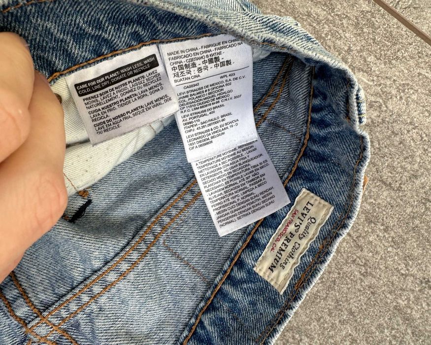Spodnie jeansowe LEVIS STRAUSS HI-BALL USA z przetarciami r. 28