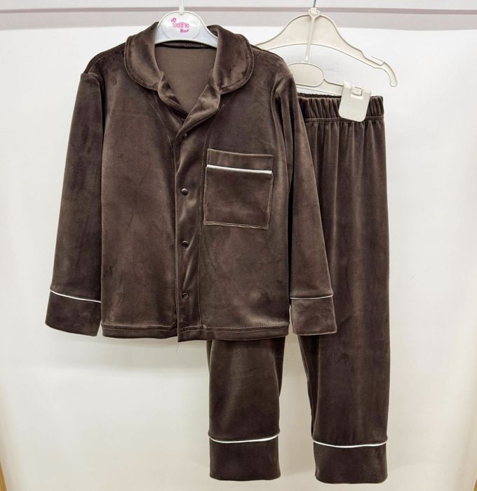 110-158см Дитяча велюрова піжама для дівчинки