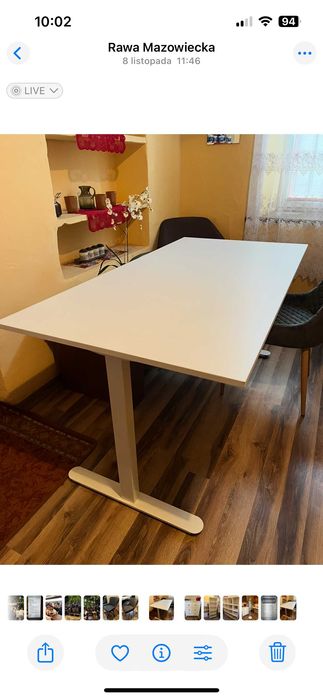 Okazja !!! Regał mały,stół,fotel,krzesła,wieszak,komoda JYSK nowe ...