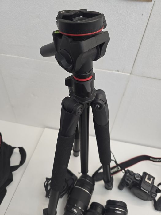 Kit Completo Fotografia: Canon R10 + 3 Lentes + Adaptador + Tripé