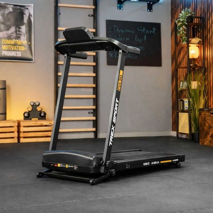 Domowa bieżnia elektryczna składana regulowana do 110 kg SOLIDNA