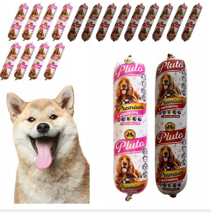 20× 1 kg Karma dla psa Pluto mix smaków+GRATIS