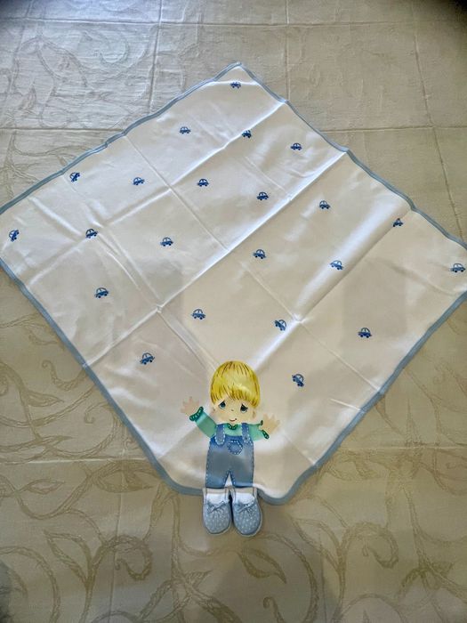 Conjunto toalha banho, fralda e babete BEBE menino - NOVO