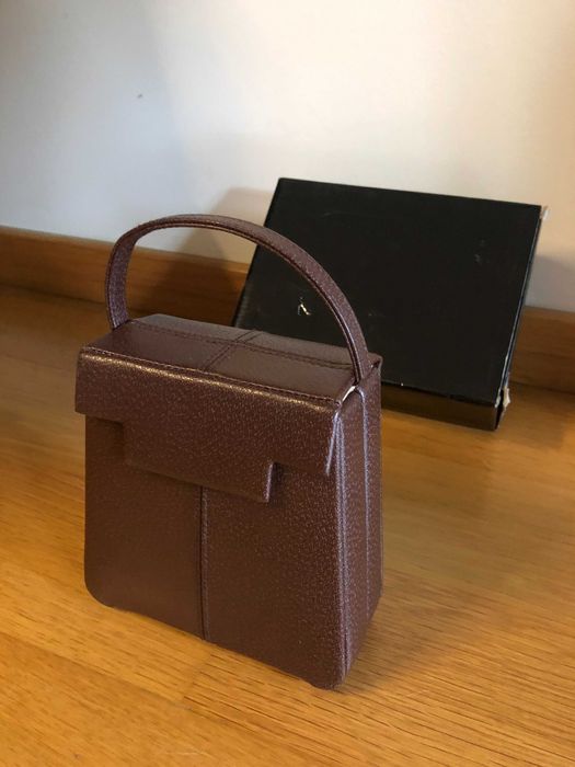 Guarda jóias em pele castanho NOVO