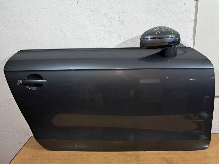 AUDI TT 8J LX7Z drzwi prawy prawe szyba lusterko ORYGINAŁ