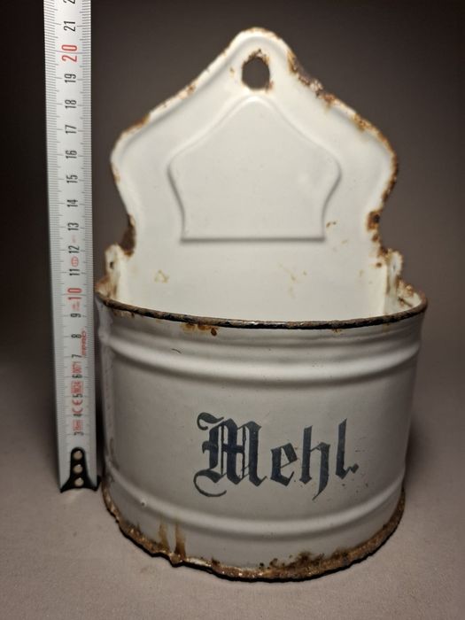 Pojemnik emaliowany na mąkę