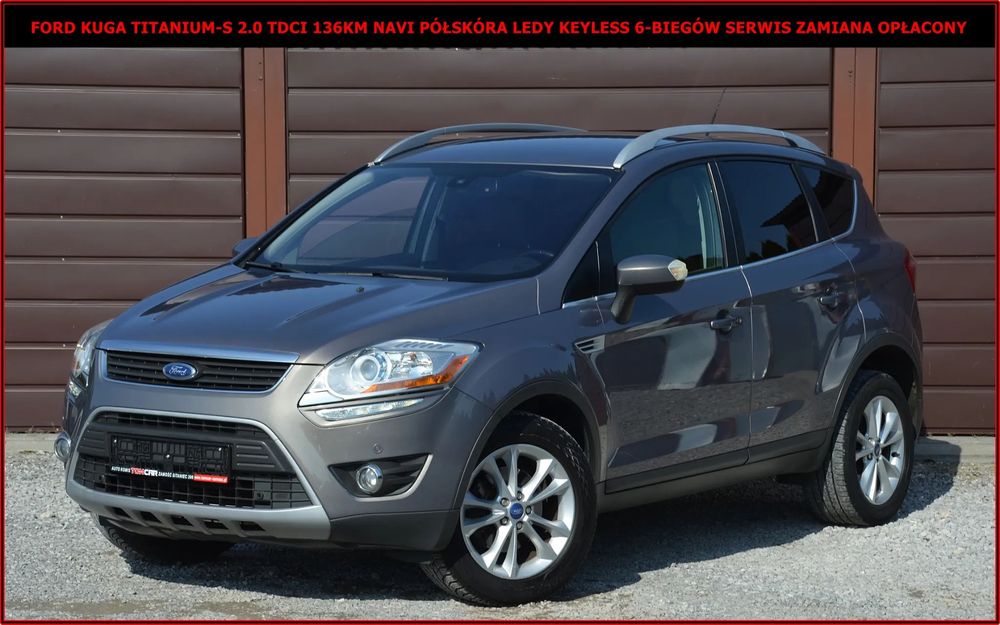 Ford Kuga Ford Kuga Titanium-S 2.0TDCI 136KM Ledy Navi Keyless Półskóra Full