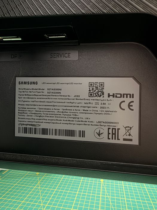 Монітор Samsung Odyssey G3 27” 144Hz Full HD Gaming S27AG300NI