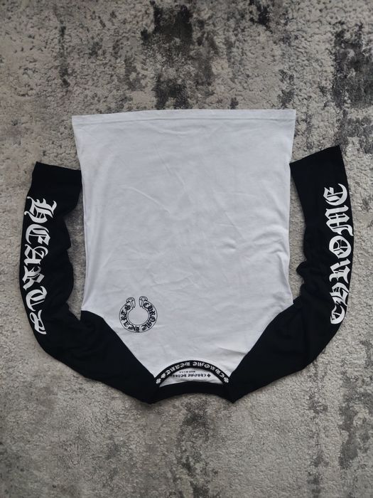 Longsleeve biało czarny