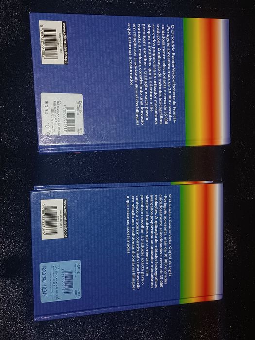 Dicionário de inglês e francês novos