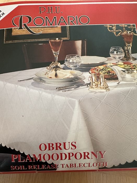 Nowy obrus na bardzo duży stół
