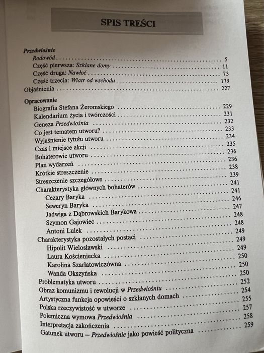 Lektura „Przedwiośnie” stan bdb