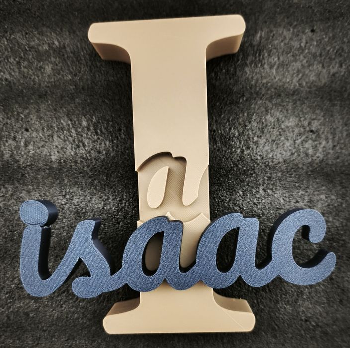 Letra decorativa personalizada com nome