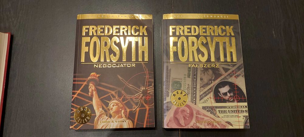Frederick Forsyth,  Negocjator, Fałszerz, 2x książki