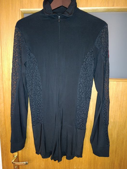 Meska koszula z koronką do łaciny