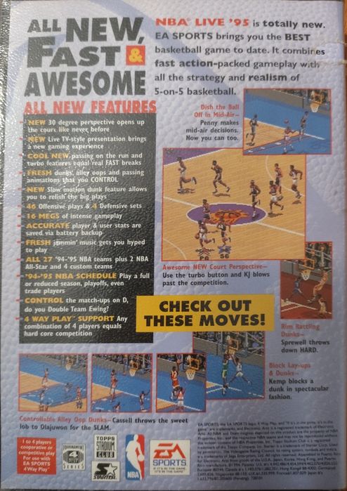 NBA Live 95 Sega Mega Drive