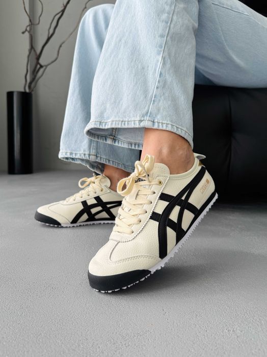 Кросівки Asics Onitsuka Tiger Mexico Black/Beige premium | Кроссовки Асикс жіночі