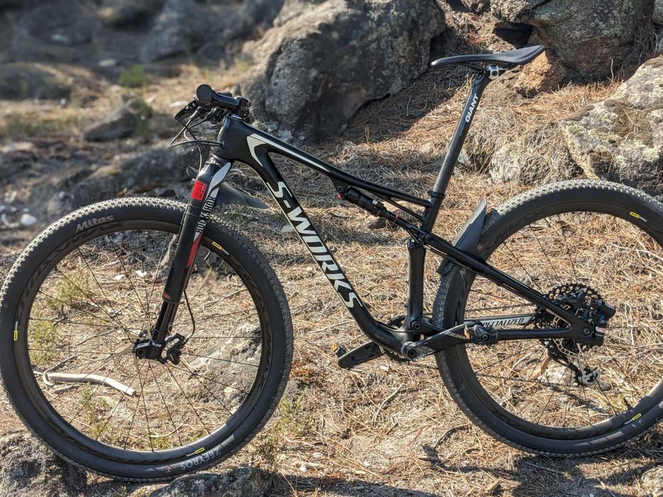 9,6 Kg Specialized Epic S-Works Rodas Carbono Mavic Elite Brain