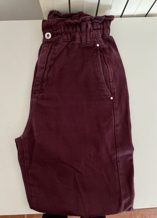 Lote 2 calças ganga Baggy Zara tamanho 40