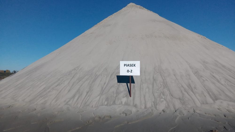 Piasek na tynki, wylewki, zasyp fundamentów, do murowania