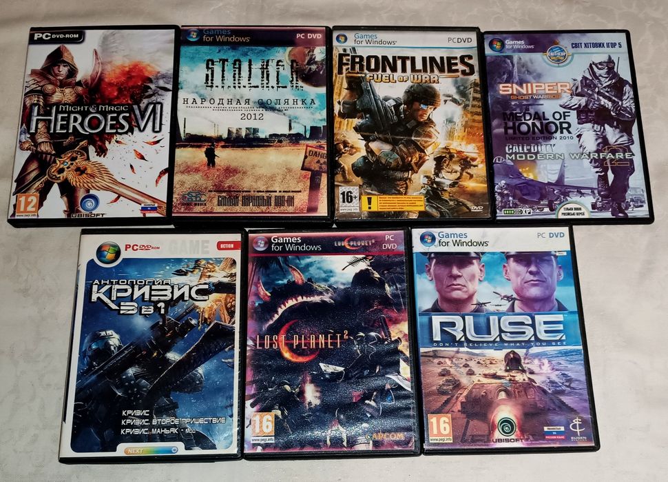 Компьютерные игры на ДВД дисках