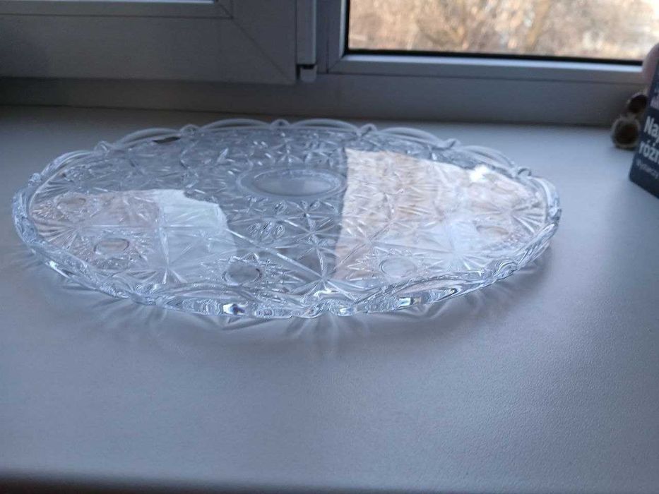 Блюдо для торта кришталеве