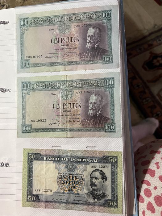 Tenho varias notas antigas