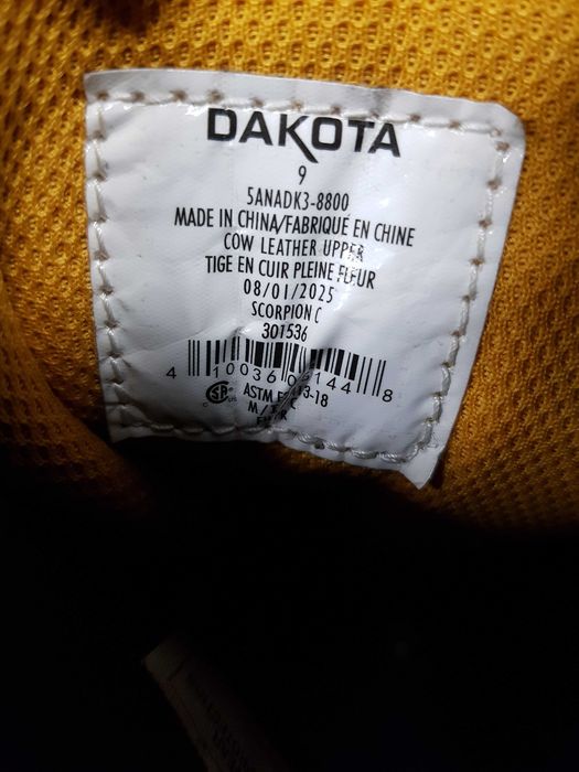 Buty robocze DAKOTA rozm 42 wkł 27 cm