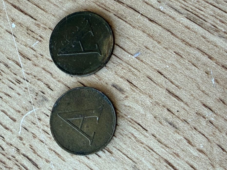 Żeton A na telefon z lat 90 tych