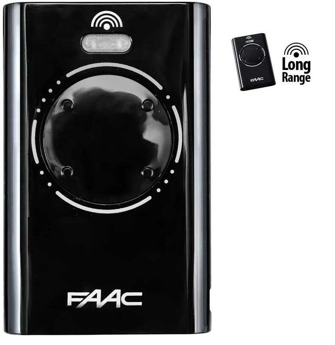 Comando Garagem Transmisor 4 Canais FAAC XT4 868 SLH LR Preto