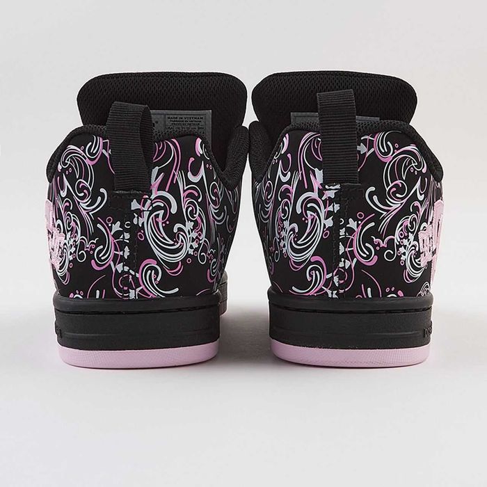Жіночі кросівки DC Court Graffik "Black Pink Sabbath" Розміри 36-41