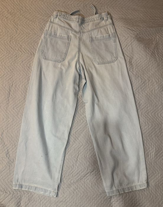 Широкі, джинси Baggi з ефектом вибілювання