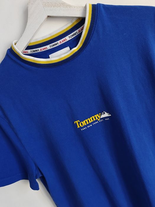 Tommy Hilfiger Jeans koszulka sportowa krótki rękaw vintage style S/M