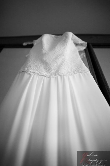 Suknia ślubna biała,  roz. 36