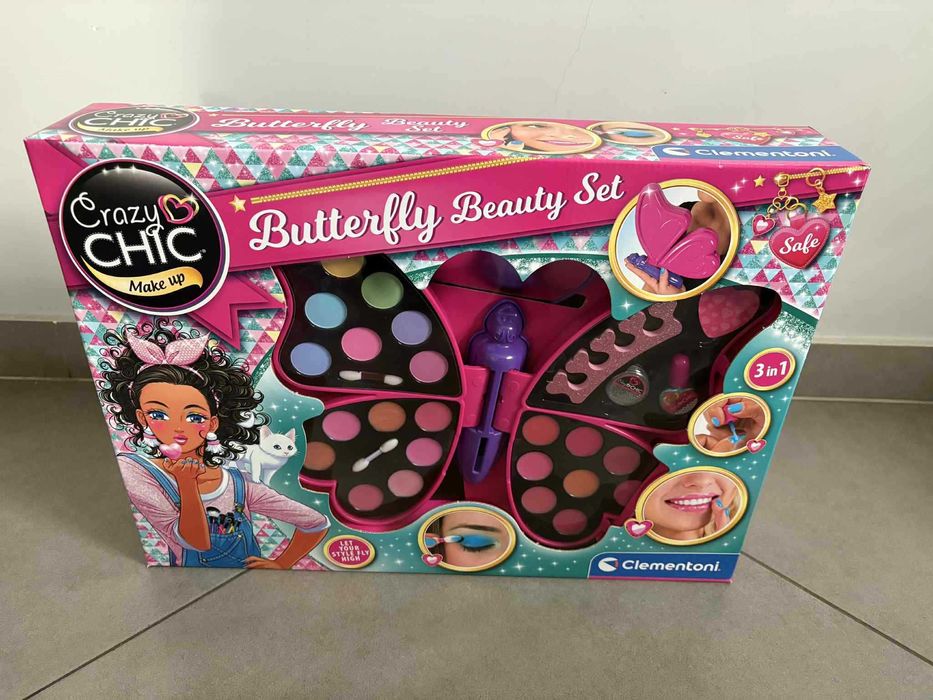 Crazy Chic - Motyl Zestaw kosmetyków dla dzieci makijaż błyszczyk