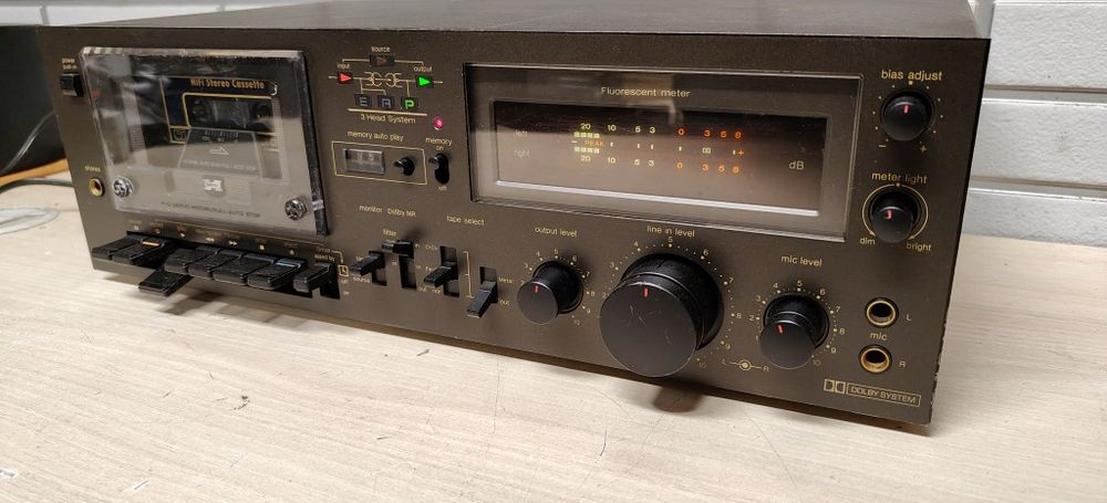 Magnetofon deck TECHNICS RS-M63. Po serwisie