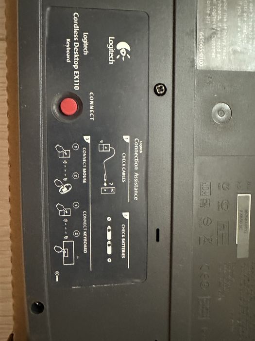 Клавіатура + миш Logitech Cordless Desktop EX110 RUS BOX