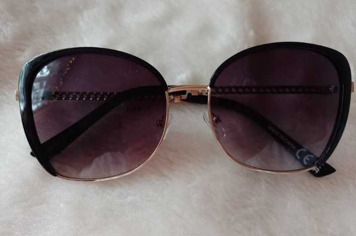 RIVER ISLAND/ Ekskluzywne okulary przeciwsłoneczne, kocie oczy, NOWE